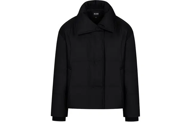 波司登 纯色翻领直筒拉链长袖羽绒服 女款