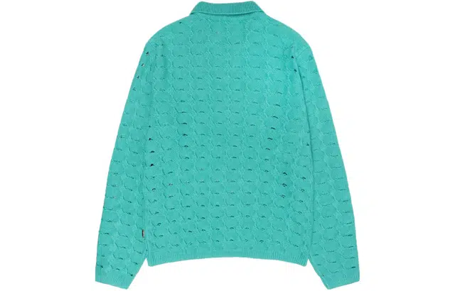 Stussy SS24 OPEN KNIT COLLARED SWEATER