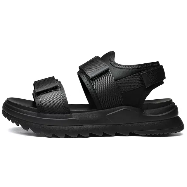 法派 织物 休闲百搭 沙滩凉鞋 男款 黑色