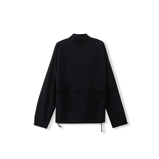 我是大卫 薄款纯色休闲百搭防晒半拉链夹克外套 男女同款