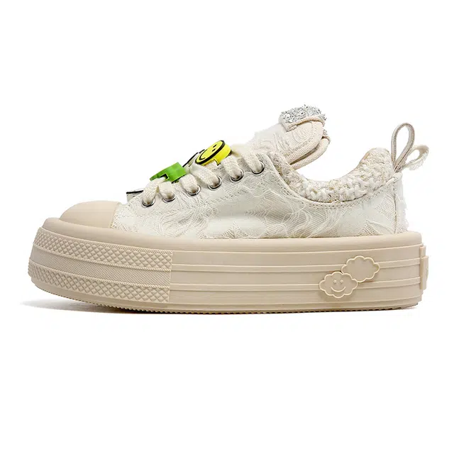 健休 牛皮 百搭 防滑 低帮 板鞋 男女同款