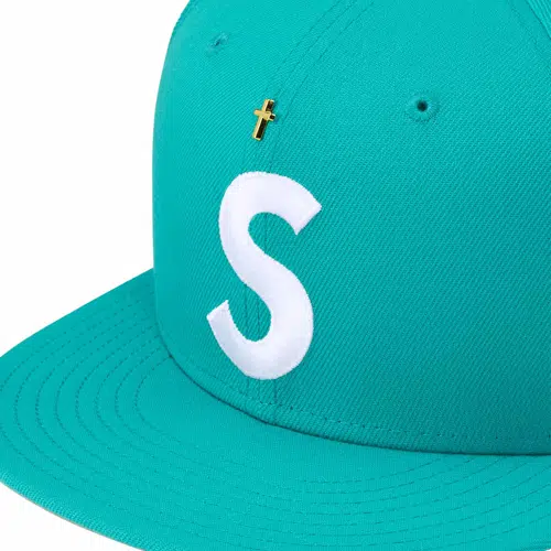 Supreme SS24 WEEK 1 GOLD CROSS S LOGO NEW ERA