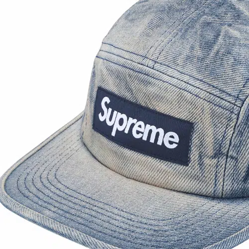 Supreme SS24 WEEK 1 WASHED CHINO TWILL CAMP CAP