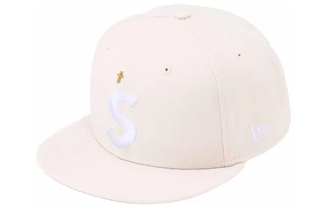 Supreme SS24 WEEK 1 GOLD CROSS S LOGO NEW ERA