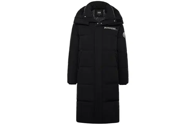 波司登 字母印花加厚可脱卸帽长款保暖羽绒服 男款