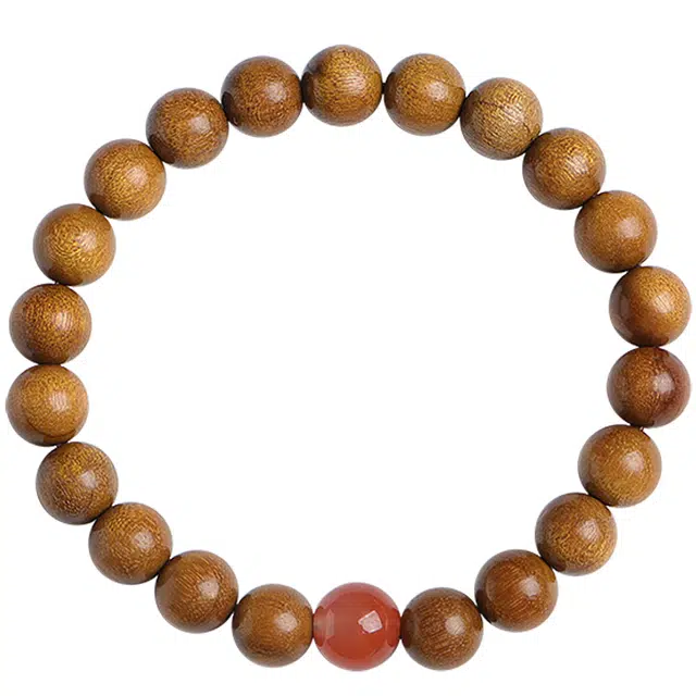 月印百川 新中式国潮设计文玩 盘玩古风转运念珠手把件 轻奢 木质 木作手串 男女同款情侣款 楠木 礼盒装