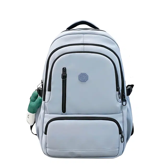 帕克熊 通勤旅行出游大容量 尼龙 双肩包 男女同款情侣款 蓝色/紫色/深粉色/黑色