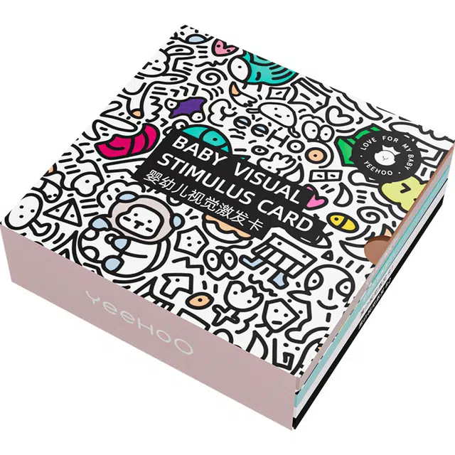 英氏 高定系列 新年系列 黑白卡 新生儿视觉卡片 闪卡 视觉激发卡 彩色追视卡 认知卡 早教益智玩具