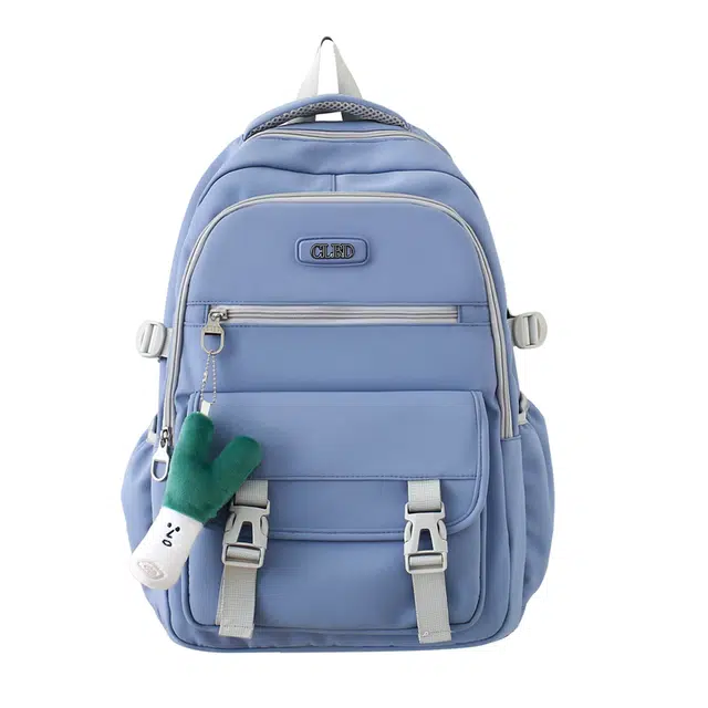 帕克熊 双肩包学生上课书包电脑包通勤包旅行包初高中大学生通用情侣款尼龙多色