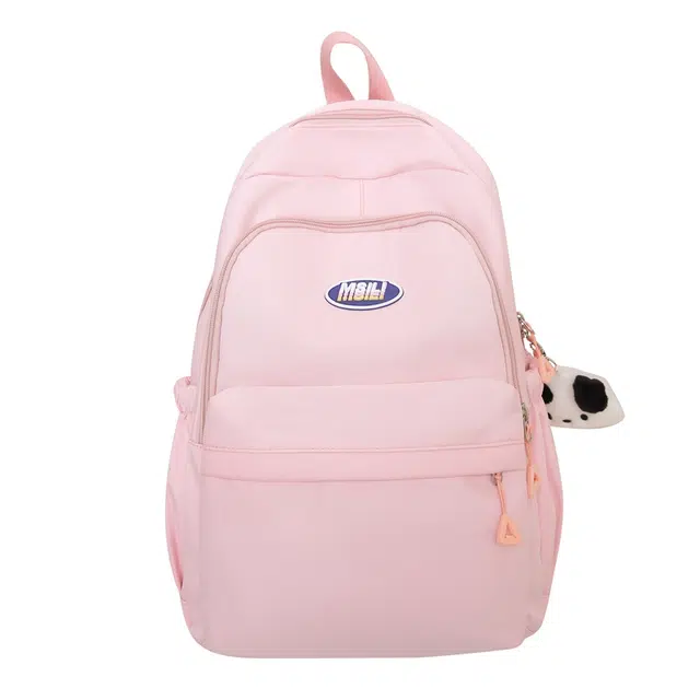 德力熊 尼龙 双肩包 男女通用 多色 百搭日系纯色高中生韩版双肩包中学生书包