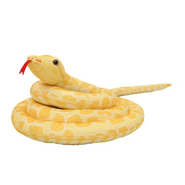 雄俊 仿真黄金蟒蛇 恶搞动物 玩偶 毛绒公仔