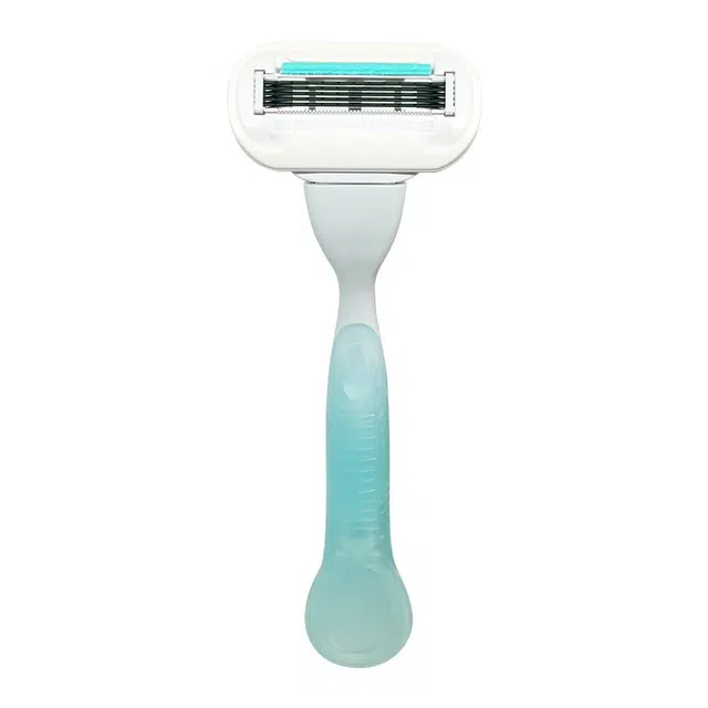 吉列 维纳斯女士剃毛刀 手动式 除毛器  精钢五刀头 全身水洗 进口超薄刀片内嵌芦荟条温和防敏感可刮阴毛腿毛腋毛