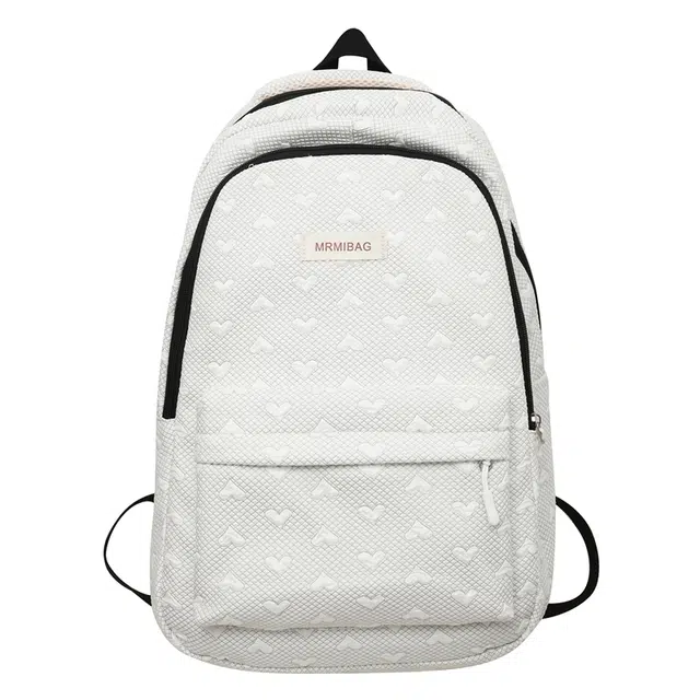 行途 轻便耐脏 尼龙 双肩包 女款 浅灰色/绿色/米白色/粉色