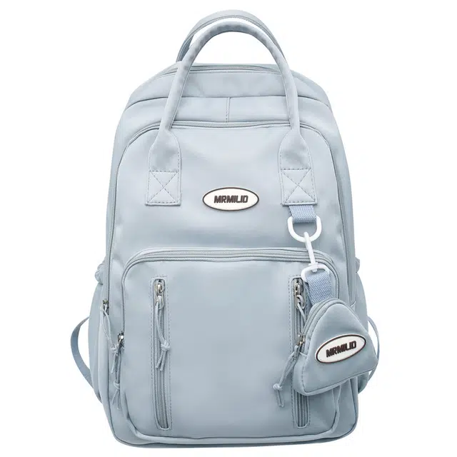 行途双肩包女士港风旅行包简约潮牌学院风大学生书包尼龙韩版背包多色