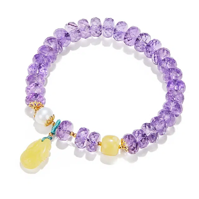 迷颂玛 时尚百搭精致优雅中式风国风国潮设计手饰 轻奢气质小众百搭手链  转运简约仪式感精美礼盒 水晶 玉石手串 男女同款情侣款