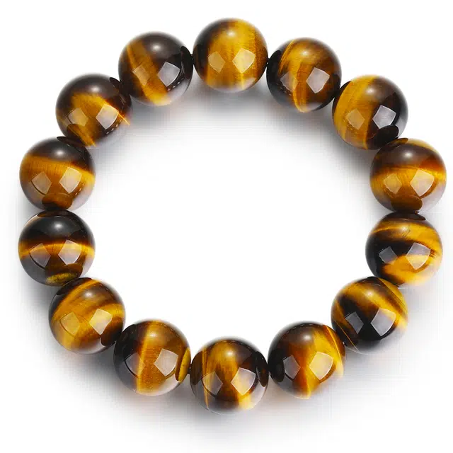 妍韵珠宝 中式国潮风 轻奢 虎眼石 玉石手串 男女同款情侣款