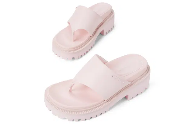CHARLESKEITH ck PU 7cm ChalkBlackLight Pink