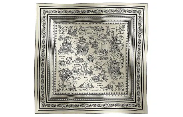 Hermes Bandana Scarf White