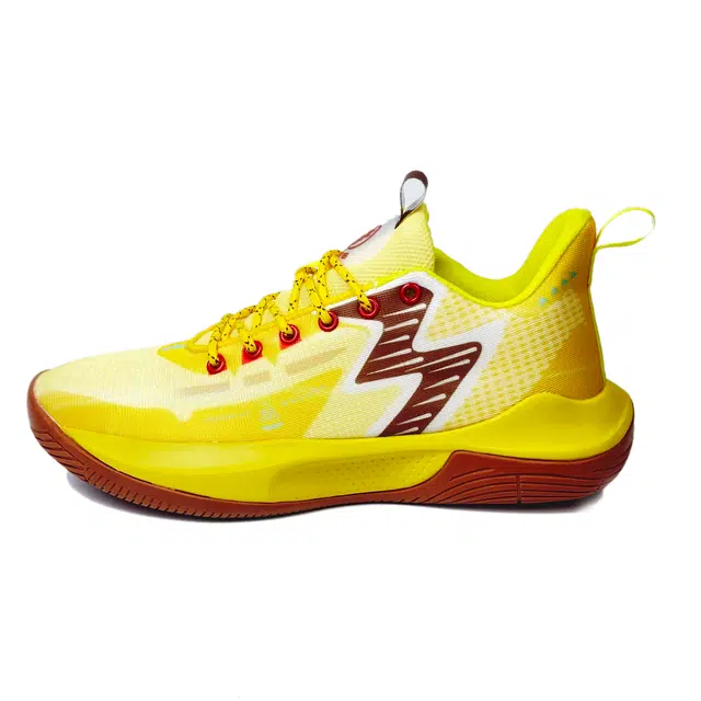 八哥 网布 防滑减震 低帮 篮球鞋 男女同款 柠檬黄