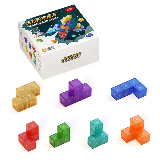 奇艺 磁力正方立方体异形方块魔方  俄罗斯方块 玩具