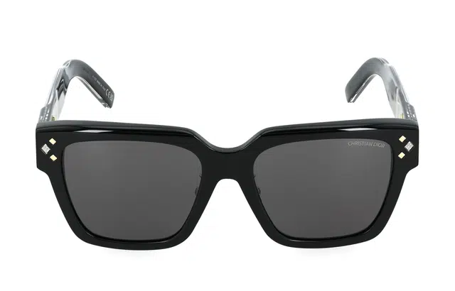 DIOR Vintage Square Sunglasses Black