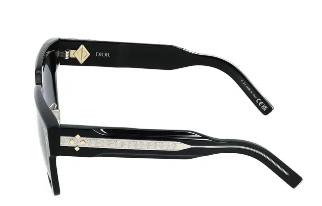 DIOR Vintage Square Sunglasses Black