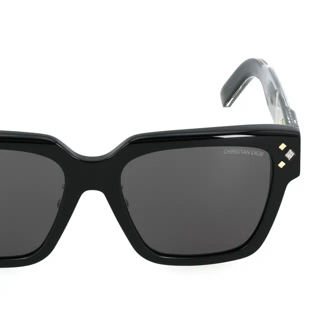 DIOR Vintage Square Sunglasses Black