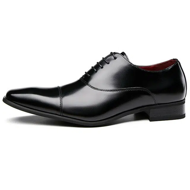 年走索 牛津鞋 二层牛皮 尖头拼接 舒适百搭 轻便耐磨 正装皮鞋 男款