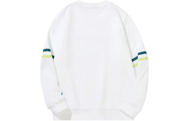 李宁儿童 篮球系列 字母印花圆领长袖卫衣 白色儿童款