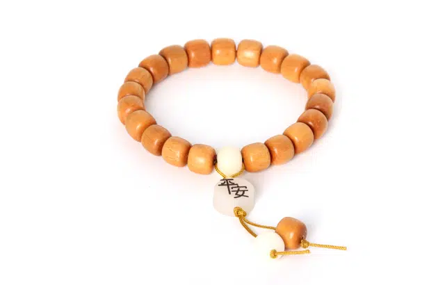 檀欣 国潮新中式 平安招财老型珠桶珠文玩盘玩佛珠 芭比檀香 木作手串 男女同款情侣款 其他木作