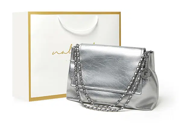 纳兰杜 包包少女女生时尚链条包纯色优斜挎包 牛皮 单肩包 大号 女款