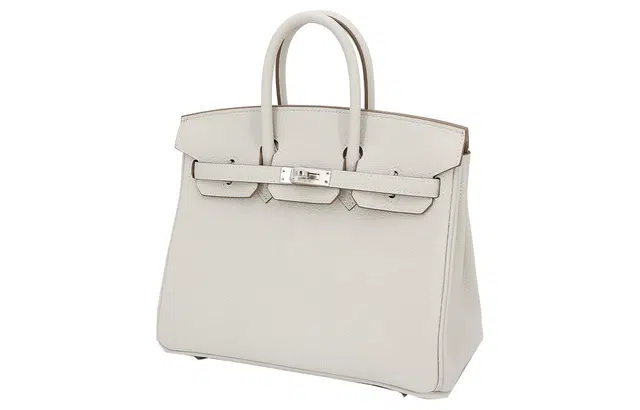 HERMES Birkin 25 Togo M4 Gris Pale