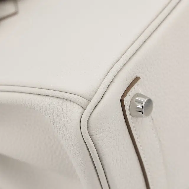 HERMES Birkin 25 Togo M4 Gris Pale
