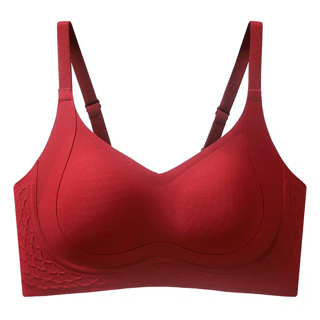 欧迪芬 纯色舒适无痕侧收副乳文胸 女款