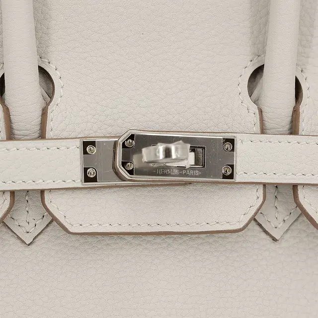 HERMES Birkin 25 Togo M4 Gris Pale