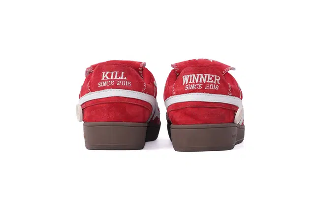 KILLWINNER Red Velvet Trainers