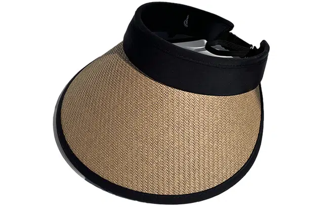 优幽兰 设计感小众百搭气质旅游空顶帽防紫外线高级感大头围显脸小遮阳帽时尚太阳帽简约韩版穿搭 聚酯纤维 防晒帽 女款