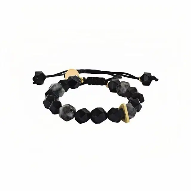 七小匠 复古高级感 黑曜石 玉石手串 男女同款情侣款