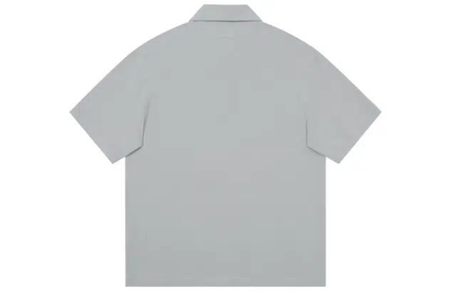 CHINISM Logo Embroidered Half-Zip Polo Shirt