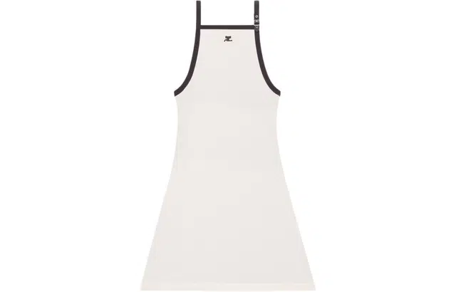 COURREGES Buckle Contrast Dress