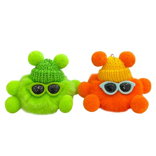 钵提 獭兔毛小煤球 可爱包包挂饰 玩偶 毛绒挂件