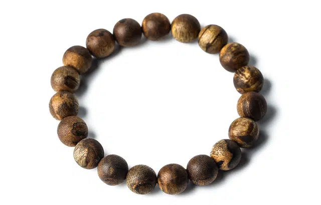 三檀小舍 国潮中式高品高油高级沉香五段香 瑞香科白木 木作手串 男女同款情侣款 其他木作