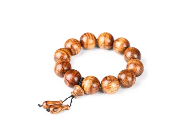 三檀小舍 国潮中式 高密高油高级水波纹 木作 文玩手串 男女同款情侣款 花梨木