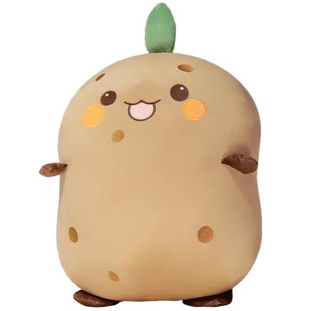 巴巴泥 小土豆抱枕 卡通 玩偶 毛绒公仔