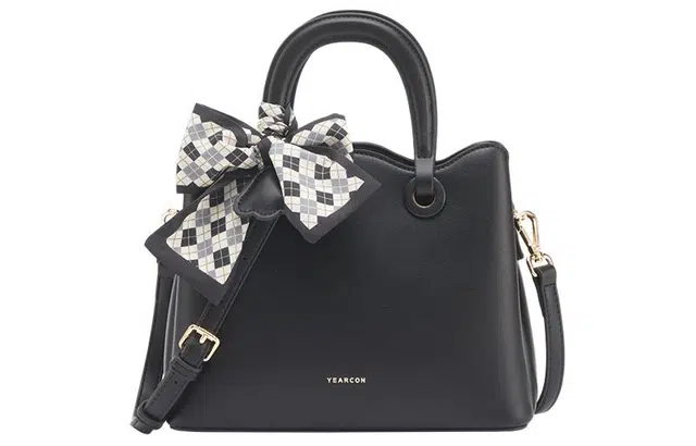 意尔康 商务休闲时尚潮流 合成革 手提包 女款 黑色