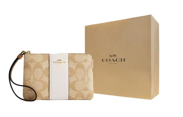 COACH Corner Zip Wristlet 15