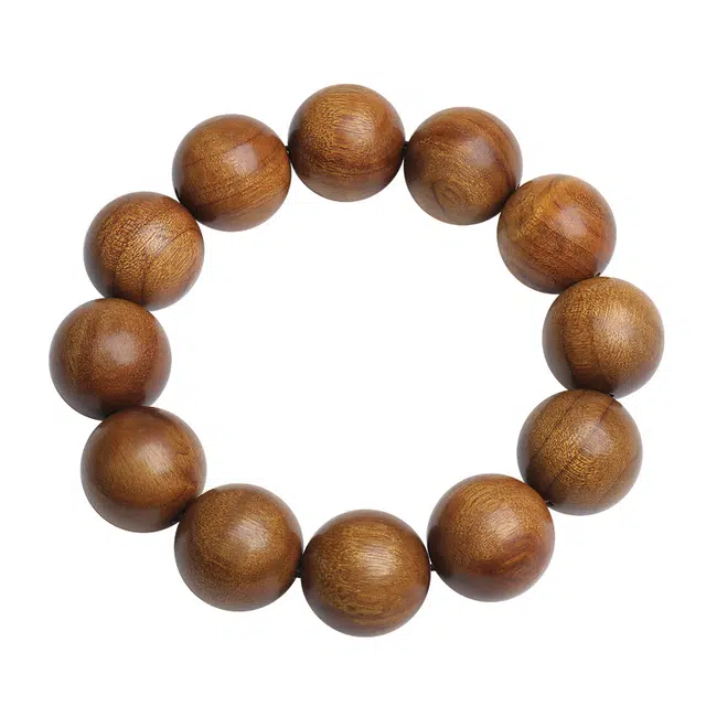 月印百川 新中式国潮手把件 盘玩复古佛珠手持文玩 木质 木作手串 男女同款情侣款 楠木 礼盒装