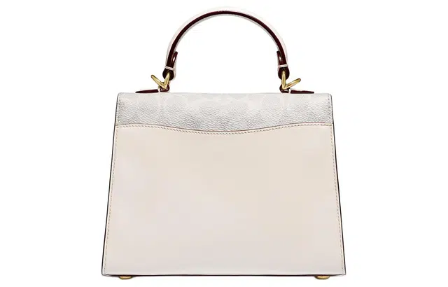 COACH Tabby 20 Small White Floral Embroidery