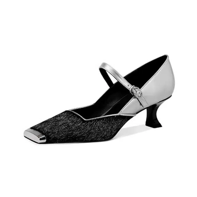 Jessica Sophia Mary Jane Square Toe Pumps