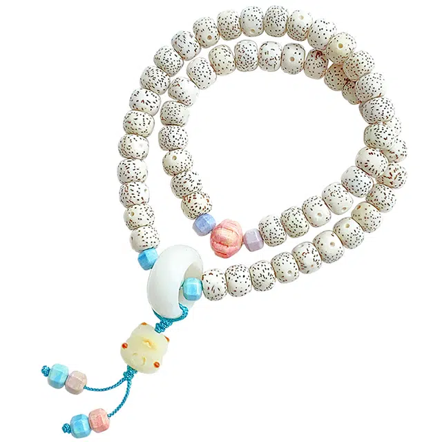 月印百川 萌趣可爱猫咪设计文玩 盘玩高油密转运念珠 小众百搭手饰 星月菩提菩提根 菩提类手串 男女同款情侣款 礼盒装